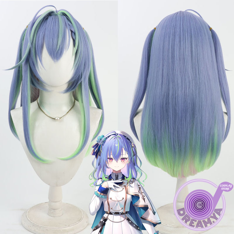 Anime Cosplay Blue Hair - Suzumi Nemo Cosplay Pruik Vtuber Blauw