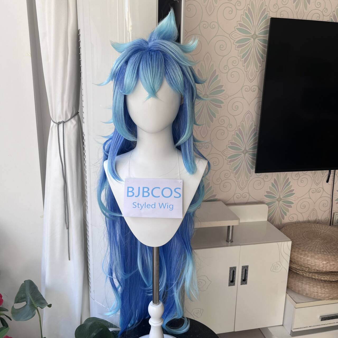 [Gestileerde Pruik] Idia Cospl - Anime Cosplay Blue Hair recensie en prijs