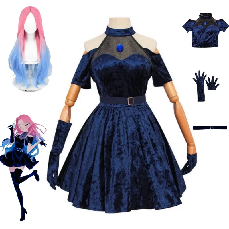 2026 Mizi Cosplay Kostuum Anim - Anime Cosplay Blue Hair recensie en prijs