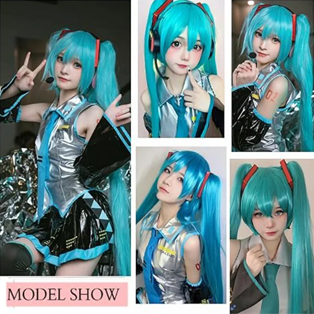 2026 Miku Cosplaypruik 105cm L - Anime Cosplay Blue Hair recensie en prijs