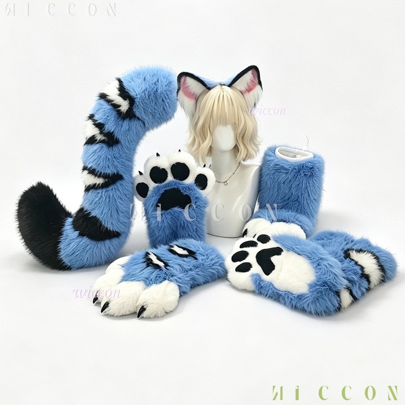 Derpyy Blue Tiger Fursuit Oren - Anime Cosplay Ladies recensie en prijs
